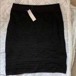 Black pencil skirt
